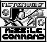 Asteroids & Missile Command (USA, Europe) Title Screen